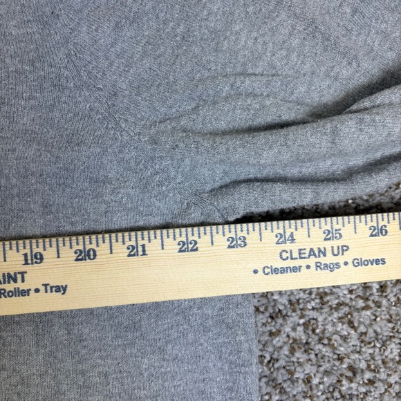 LL Bean Mens XL Gray Cotton Cashmere V-Neck Sweater 274603 - Picture 11 of 12
